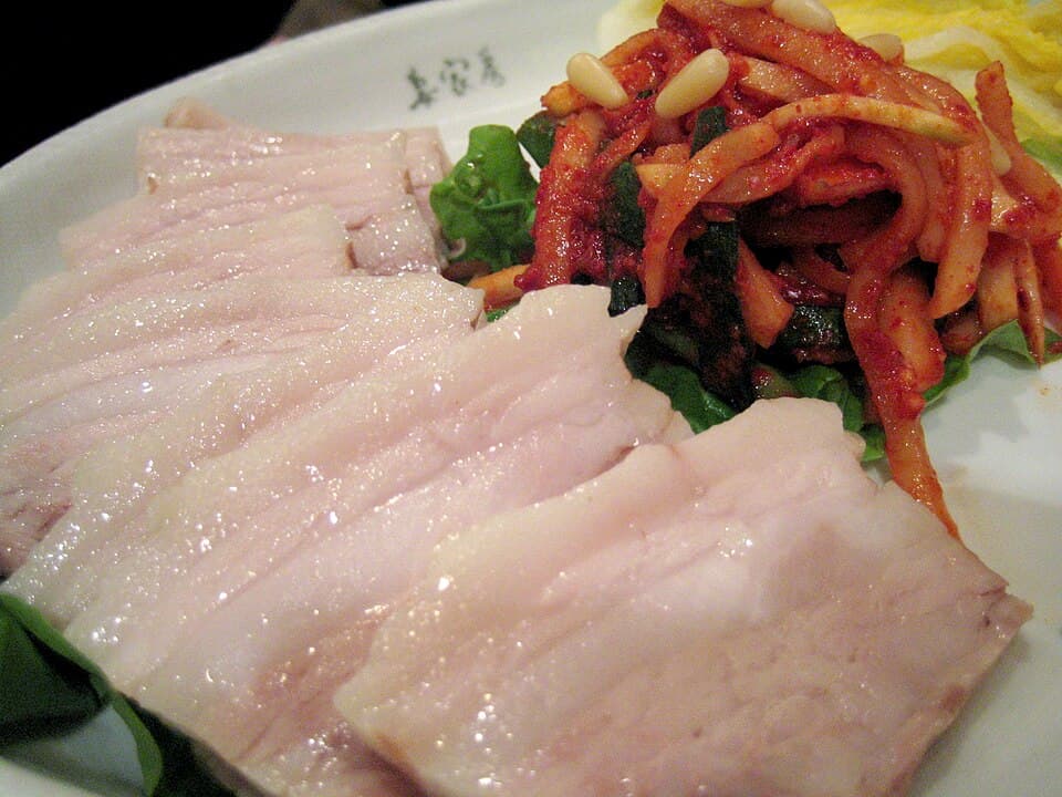 Boiled Pork Belly Wraps